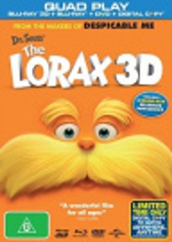 Cover Art for 9317731090431, Dr. Seuss’ The Lorax | 3D + 2D Blu-ray + DVD + Digital Copy by Universal Pictures