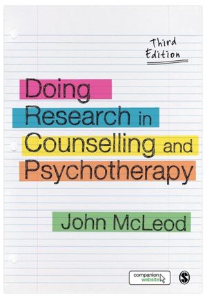 Cover Art for 9781446201398, Doing Research in Counselling and Psychotherapy by John McLeod