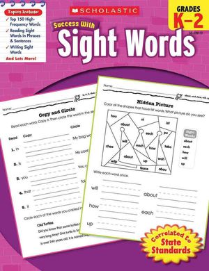 Cover Art for 9780545201124, Scholastic Success with Sight Words, Grades K-2 by Karen Baicker