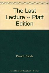 Cover Art for 9781401324353, The Last Lecture by Randy Pausch