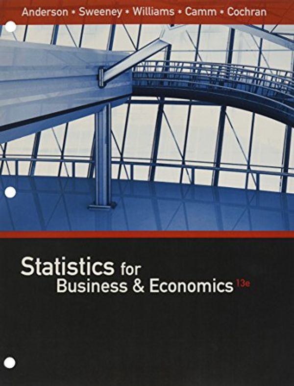 Cover Art for 9781337148092, Statistics for Business & Economics + Mindtap Business Statistics, 1 Term - 6 Months Access Card by David R. Anderson, Dennis J. Sweeney, Thomas A. Williams, Jeffrey D. Camm, James J. Cochran