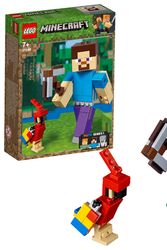 Cover Art for 5702016370560, Minecraft Steve BigFig with Parrot Set 21148 by LEGO