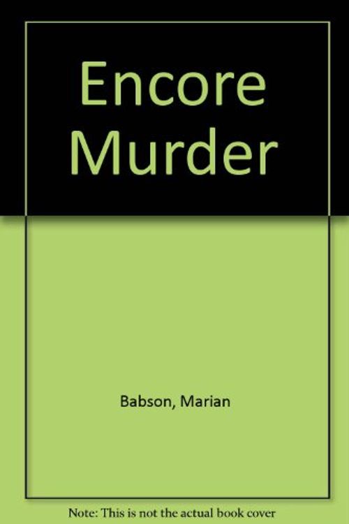 Cover Art for 9780745156286, Encore Murder by Marian Babson