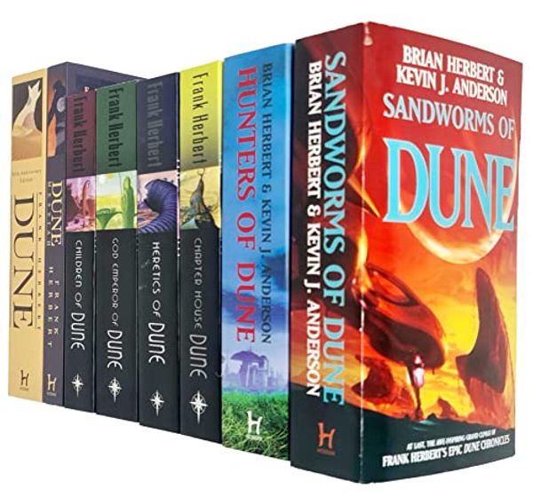 Cover Art for 9789124167196, Frank Herbert Dune Series 8 Books Collection Set (Children Of Dune, Sandworms of Dune, Hunters of Dune, Dune, Dune Messiah, God Emperor Of Dune, Heretics of Dune, Chapter House Dune) by Frank Herbert