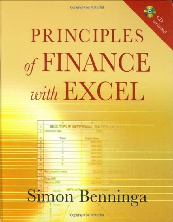 Cover Art for 9780195301502, Principles of Finance with Excel by Simon Benninga
