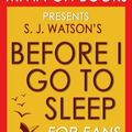 Cover Art for 9781537734057, Trivia: Before I Go To Sleep: A Novel By S. J. Watson (Trivia-On-Books) by Trivion Books