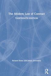 Cover Art for 9780367222857, The Modern Law of Contract by James Devenney,Richard Stone