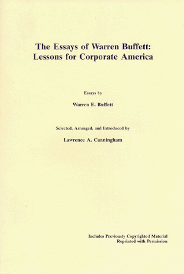 Cover Art for 9780966446104, The Essays of Warren Buffett by Warren Buffett