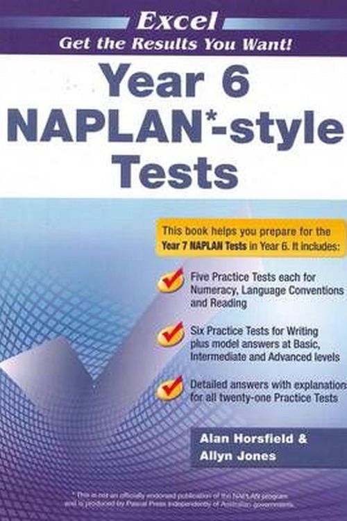 Cover Art for 9781741253887, Excel Year 6 NAPLAN*-style Tests by Pascal Press