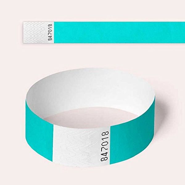 Cover Art for 7426816158880, Tyvek Wristbands, Various Colours, 100 Pack by AA Wristbands For Parties, Security, Festivals (Aqua) by Unknown