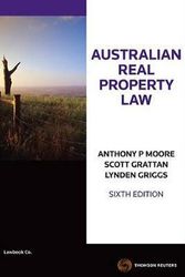 Cover Art for 9780455235943, Australian Real Property Law by Anthony Moore