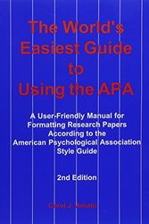 Cover Art for 9780964385313, The World's Easiest Guide to Using the Apa : A User Friendly Manual for Formatting Research Papers According to the American Psychological association by Carol J. Amato