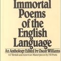 Cover Art for 9780808510239, Immortal Poems Of The English (Turtleback School & Library Binding Edition) by O Williams