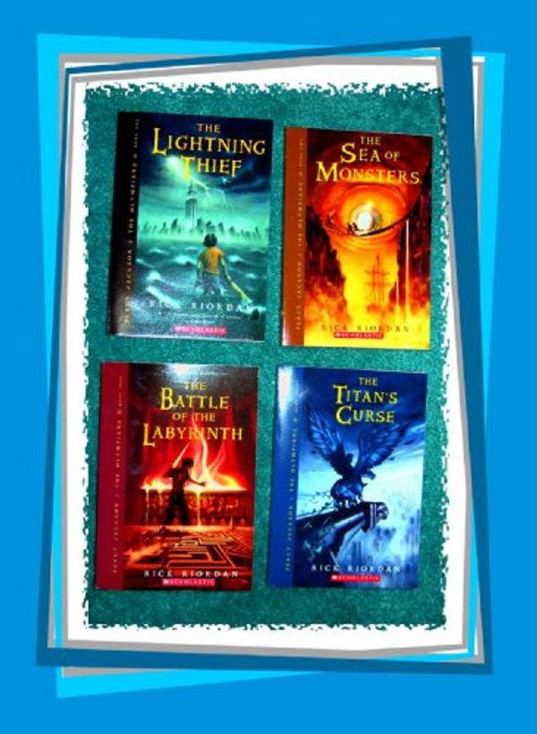 Cover Art for B0030J9ZD6, Percy Jackson and the Olympians by Rick Riordan (The Lightning Thief The Sea of Monsters The Titan's Curse The Battle of the Labyrinth, Volumes 1 through 4) by Rick Riordan