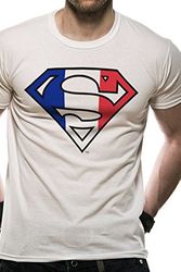 Cover Art for 5054015309806, Superman - France Flag Men's Small T-shirt - White by Unknown