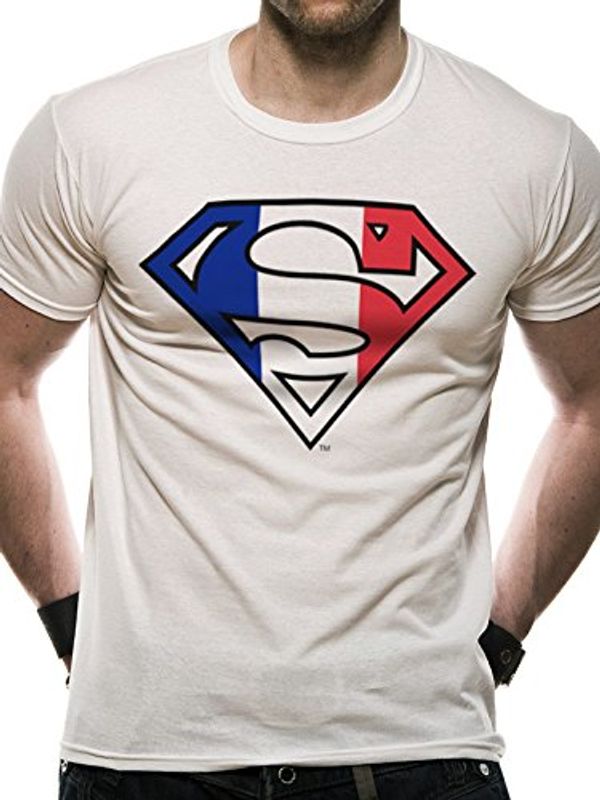Cover Art for 5054015309806, Superman - France Flag Men's Small T-shirt - White by 