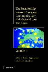 Cover Art for 9780521472968, The Relationship between European Community Law and National Law: The Cases (Volume 1) by University of Cambridge Research Centre for International Law