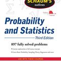 Cover Art for 9780071544252, Schaum’s Outline: Probability and Statistics by John Schiller, R. Alu Srinivasan, Murray Spiegel