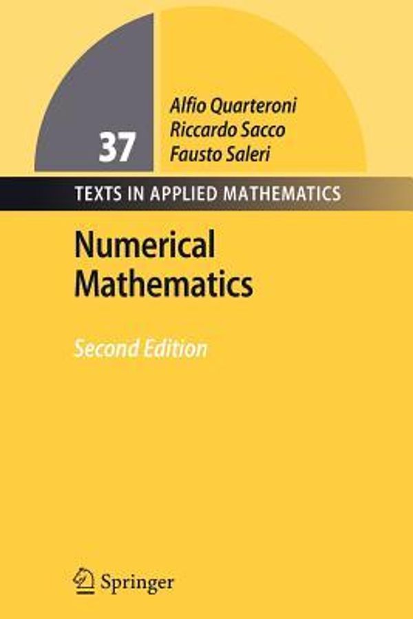 Cover Art for 9783642071010, Numerical Mathematics by Alfio Quarteroni