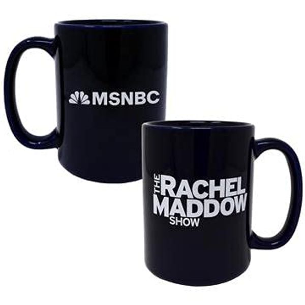 Cover Art for B07WHTTVNQ, The Rachel Maddow Show Logo Ceramic Mug, Blue 15 oz - Official Mug As Seen On MSNBC by Unknown