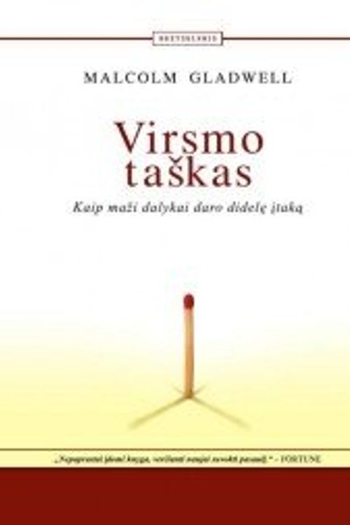 Cover Art for 9786094370892, Virsmo taskas: kaip mazi dalykai daro didele itaka by MALCOLM GLADWELL