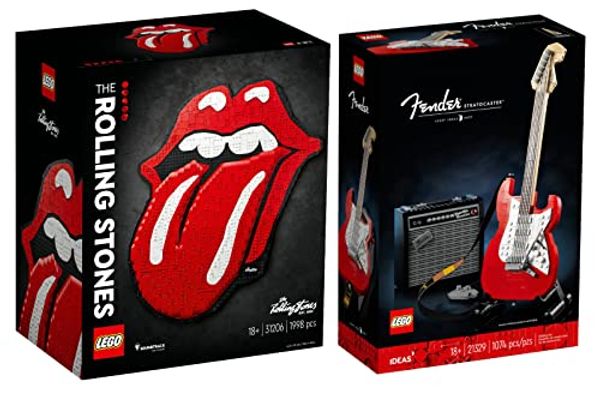 Cover Art for B0B29B4RPT, BRICKCOMPLETE Lego Set of 2: 31206 The Rolling Stones & 21329 Fender Stratocaster by Unknown
