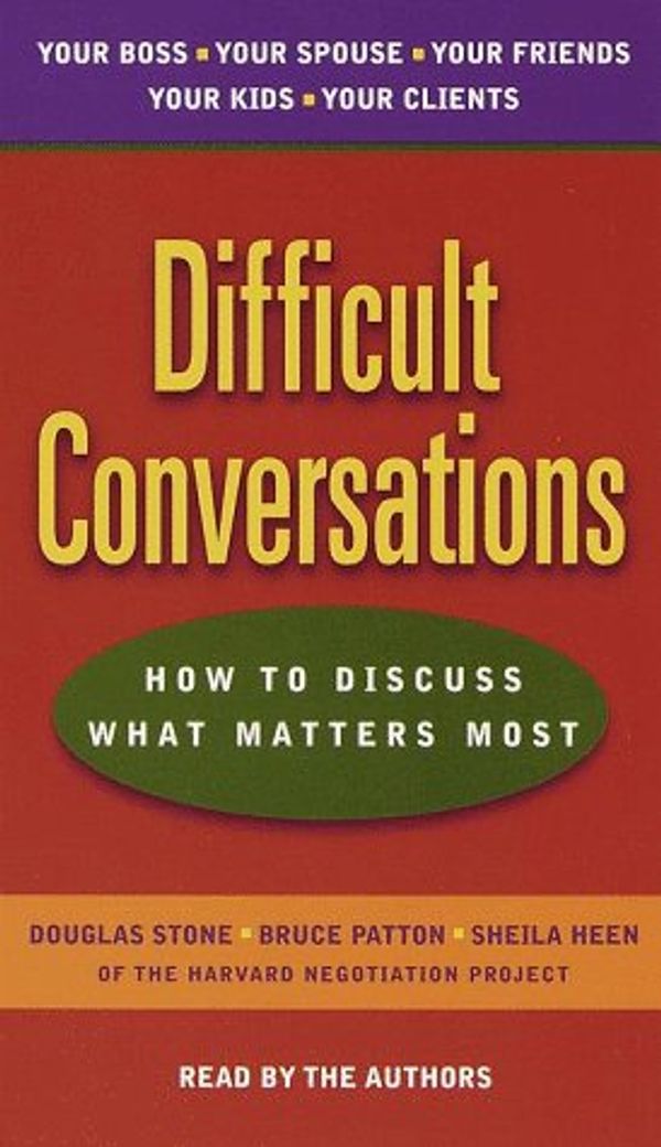 Cover Art for 9780553525687, Difficult Conversations by Douglas Stone