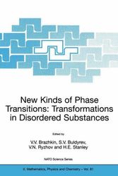 Cover Art for 9781402008269, New Kinds of Phase Transitions: Transformations in Disordered Substances by Vadim Brazhkin, S. V. Buldyrev, V. N. Ryzhov, Harry Eugene Stanley
