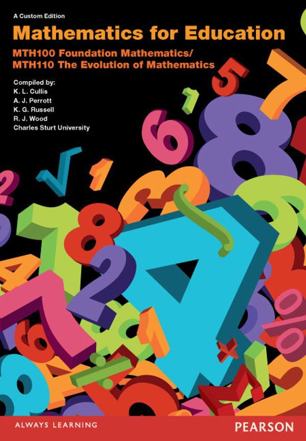 Cover Art for 9781488610776, Mathematics for Education by Marvin Bittinger