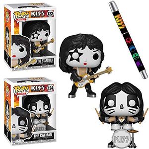 Cover Art for B088213PT1, Paul Starchild Stanley Pop! Figure Rocks Collection Bundled with Vinyl Guitarist #122 + Kiss Band Gel Pen Logo 2 Items by Unknown