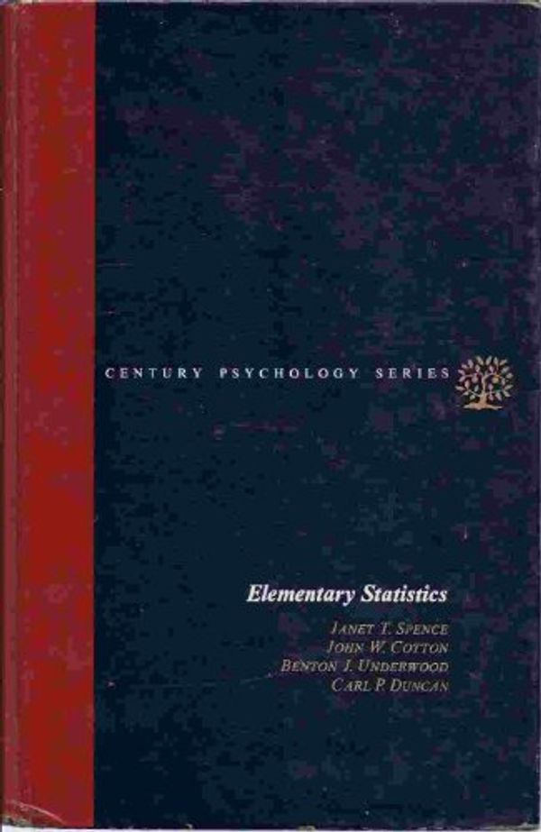 Cover Art for 9780132601092, Elementary Statistics by Janet T. Spence