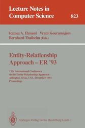 Cover Art for 9783540582175, Entity-Relationship Approach - ER'93 by Ramez Elmasri