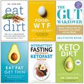 Cover Art for 9789123783243, Eat Dirt, Food Wtf Should I Eat, Gut Makeover, Eat Fat Get Thin, Intermittent Fasting The Complete Ketofast Solution, Keto Diet 30 Day 6 Books Collection Set by Dr. Josh Axe, Mark Hyman, Jeannette Hyde