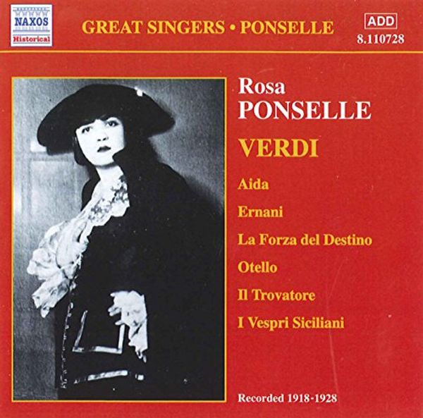 Cover Art for 0636943172827, Rosa Ponselle Sings Verdi by VERDI,G.