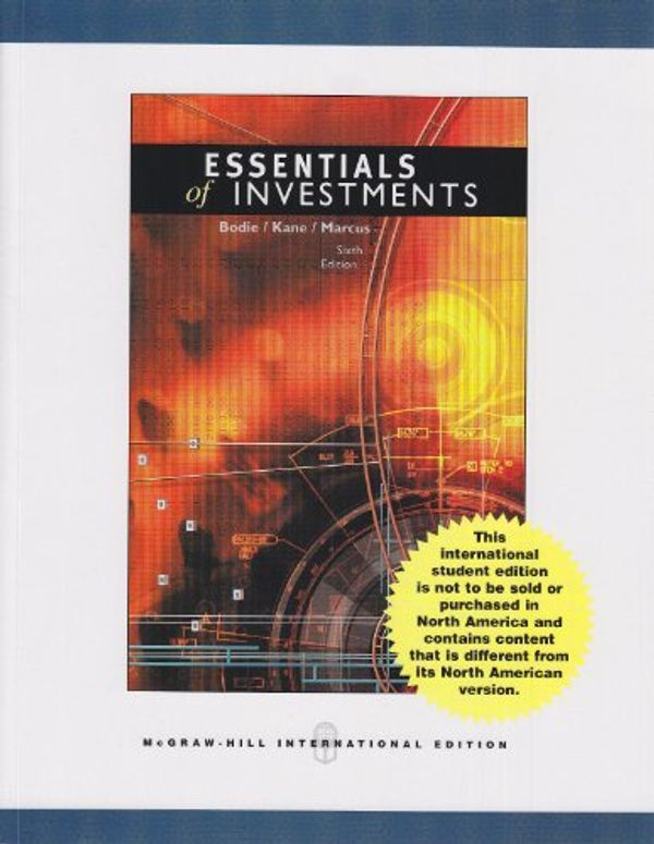 Cover Art for 9780077115739, Essentials of Investments: WITH S&P and Powerweb,AND Stocktrack Coupon. by Zvi Bodie