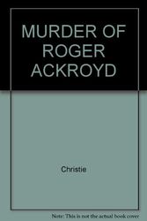 Cover Art for 9780671704629, The Murder of Roger Ackroyd by Christie