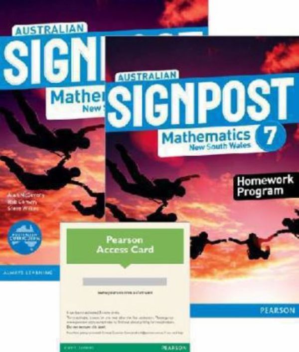 Cover Art for 9781486090105, Australian Signpost Mathematics New South Wales 7 Student Book/Homework Program/eBook 3.0 Combo Pack... by Alan McSeveny, Rob Conway, Steve Wilkes