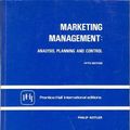 Cover Art for 9780135580240, Marketing Management: Analysis, Planning and Control (The Prentice-Hall series in marketing) by Philip Kotler