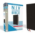 Cover Art for 0025986448332, NIV, Thinline Bible, Large Print, Bonded Leather, Black, Indexed, Red Letter Edition, Comfort Print by Zondervan