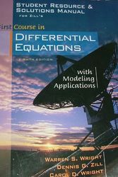 Cover Art for 9780534418793, Student Resource and Solutions Manual for Zill's A First Course in Differential Equations with Modeling Applications, 8th by Zill, Dennis G.