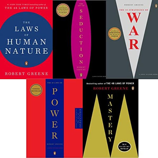 Cover Art for B0B3DB4FMJ, Robert Greene 5 Books Collection Set (The 33 Strategies of War, Mastery, The Art of Seduction, The Concise 48 Laws of Power, The Laws of Human Nature) by Robert Greene, 9780143124177, 9780140280197, 9780143111375, 9780142001196