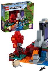 Cover Art for 0673419340670, LEGO Minecraft The Ruined Portal 21172 Building Kit; Fun Minecraft Toy for Kids with Steve and a Wither Skeleton; New 2021 (316 Pieces) by Unknown
