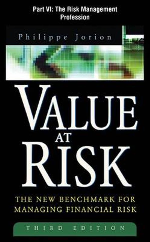 Cover Art for 9780071731638, Value at Risk, 3rd Ed. by Philippe Jorion