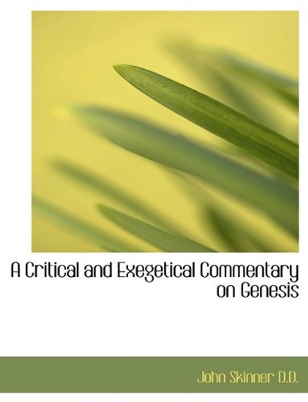 Cover Art for 9781116927733, A Critical and Exegetical Commentary on Genesis by John Skinner