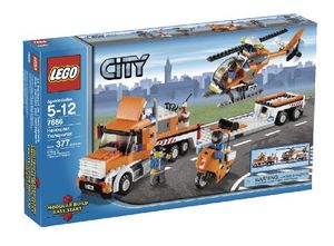 Cover Art for 5702014534551, Helicopter Transporter Set 7686 by Lego