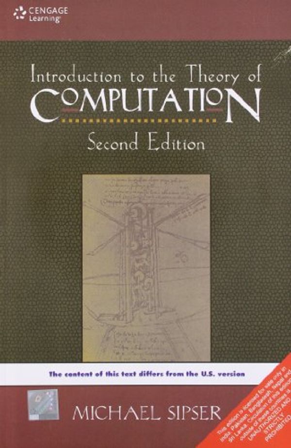 Cover Art for 9788131517505, Introduction to Theory of Computation, 2/e by Michael Sipser