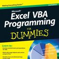 Cover Art for 9781118257654, Excel VBA Programming For Dummies by John Walkenbach