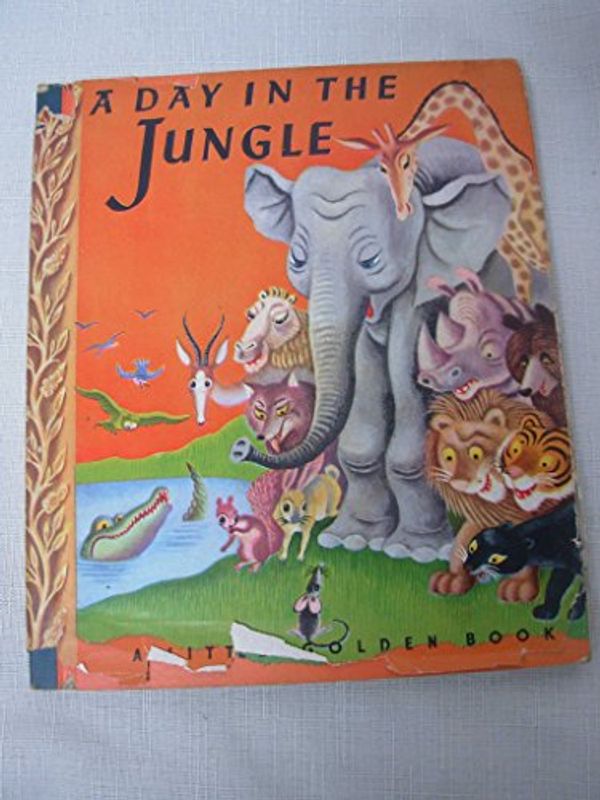 Cover Art for B0007EA15I, A Day in the Jungle (Little Golden Book, No. 18) by Janette Sebring Lowrey