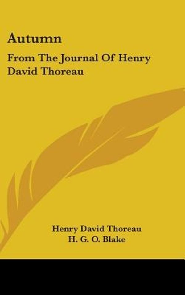 Cover Art for 9780548162309, Autumn by Henry David Thoreau