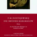 Cover Art for 9783717580010, Die Brüder Karamasow by Fedor M. Dostoevskij Fjodor M. Dostojewskij F. M.